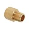 Thrifco Plumbing 1/4 Inch FIP x 1/4 Inch MIP Brass Hex Bushing Adapter 9319042 - alternate 1